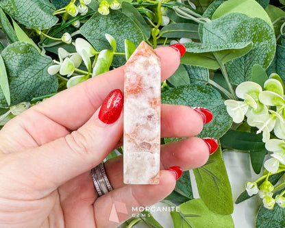 Tangerine Dogtooth Calcite Point No. 1 (2.2oz) – Natural Wolftooth Crystal for Creativity & Vitality