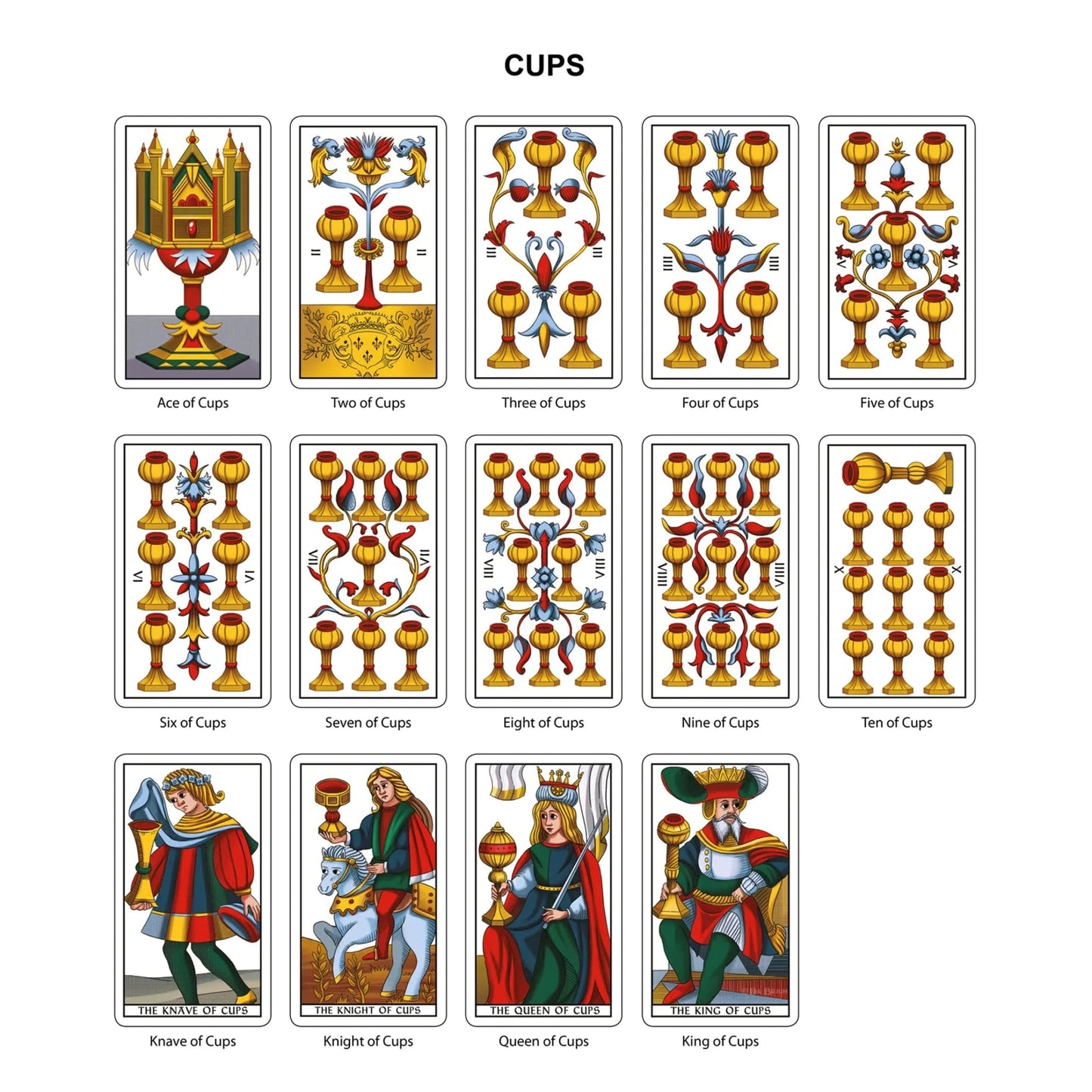 Tarot of Marseilles Classic Tarot Cards Deck-Morganite Gems