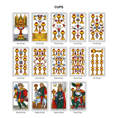 Tarot of Marseilles Classic Tarot Cards Deck-Morganite Gems