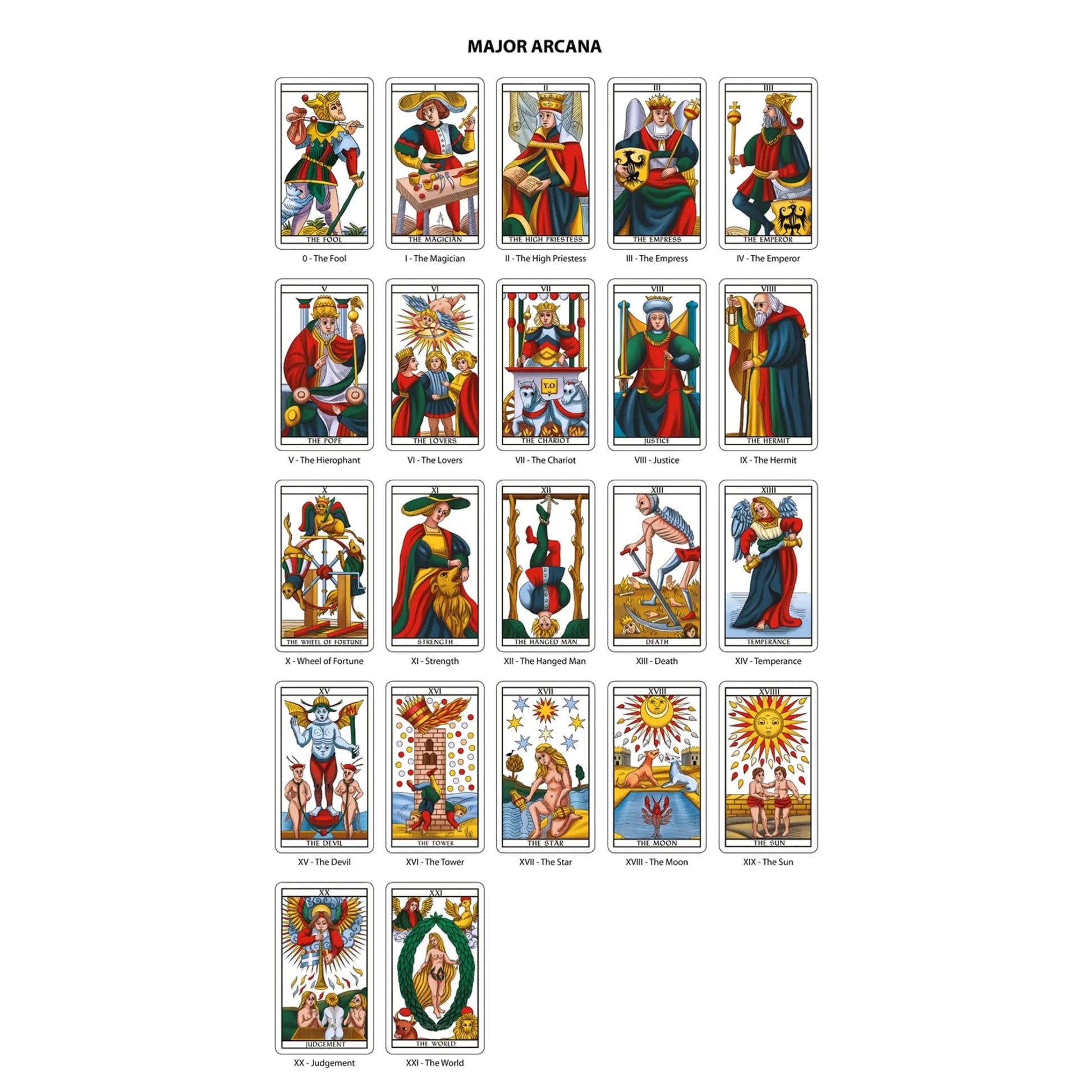 Tarot of Marseilles Classic Tarot Cards Deck-Morganite Gems