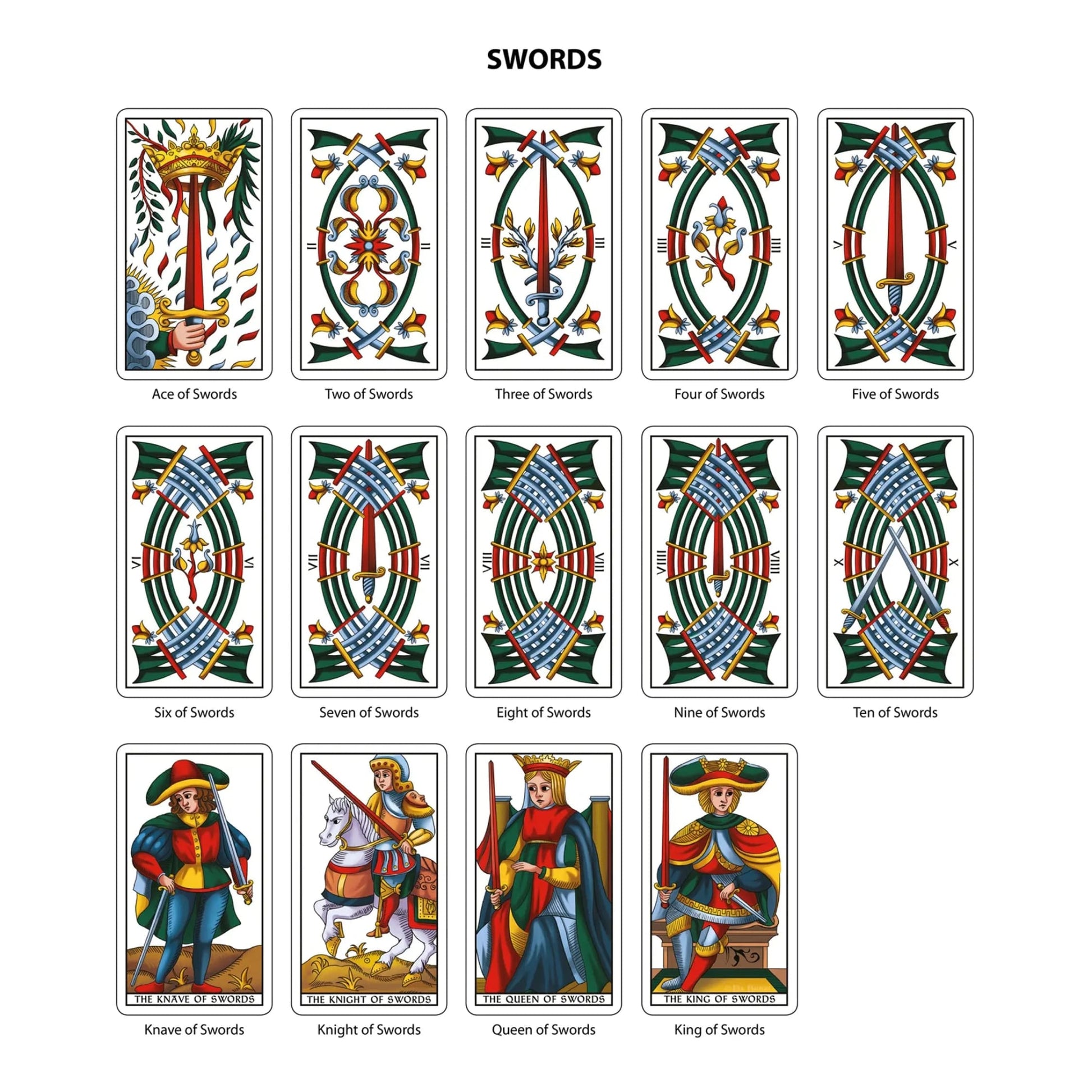 Tarot of Marseilles Classic Tarot Cards Deck-Morganite Gems