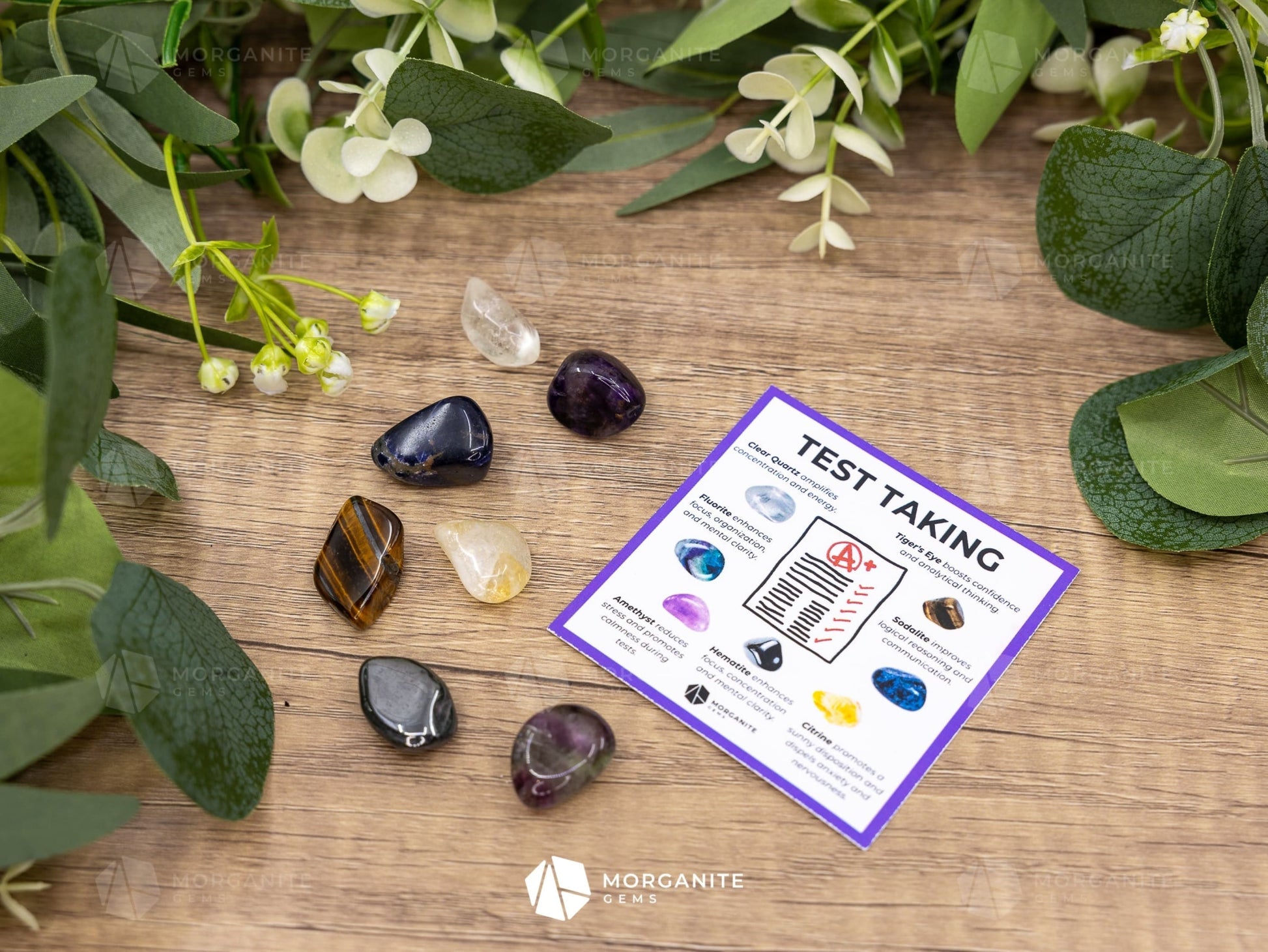 Test Taking Crystal Set – Focus Calm and Mental Clarity