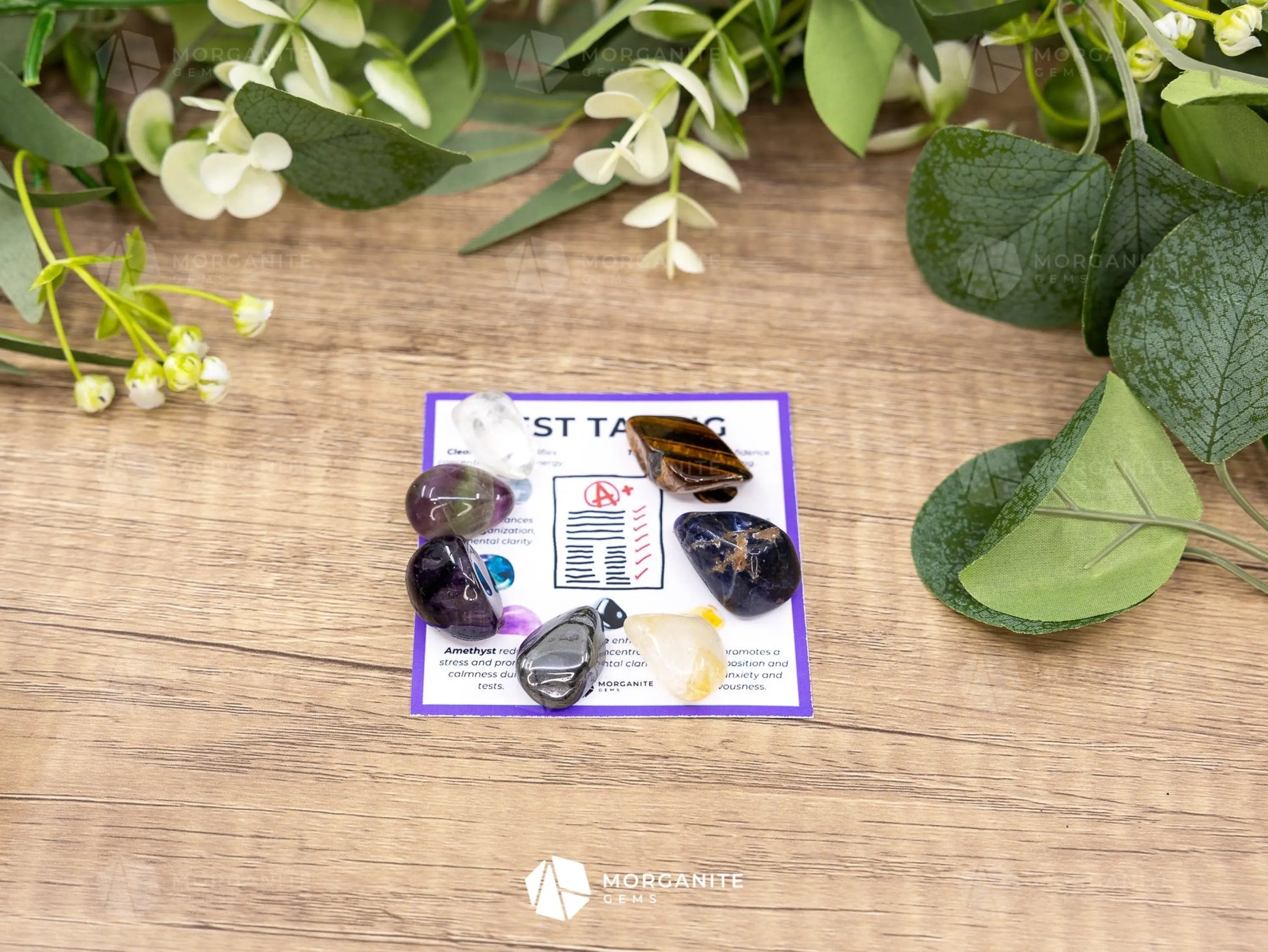 Test Taking Crystal Set – Focus Calm and Mental Clarity