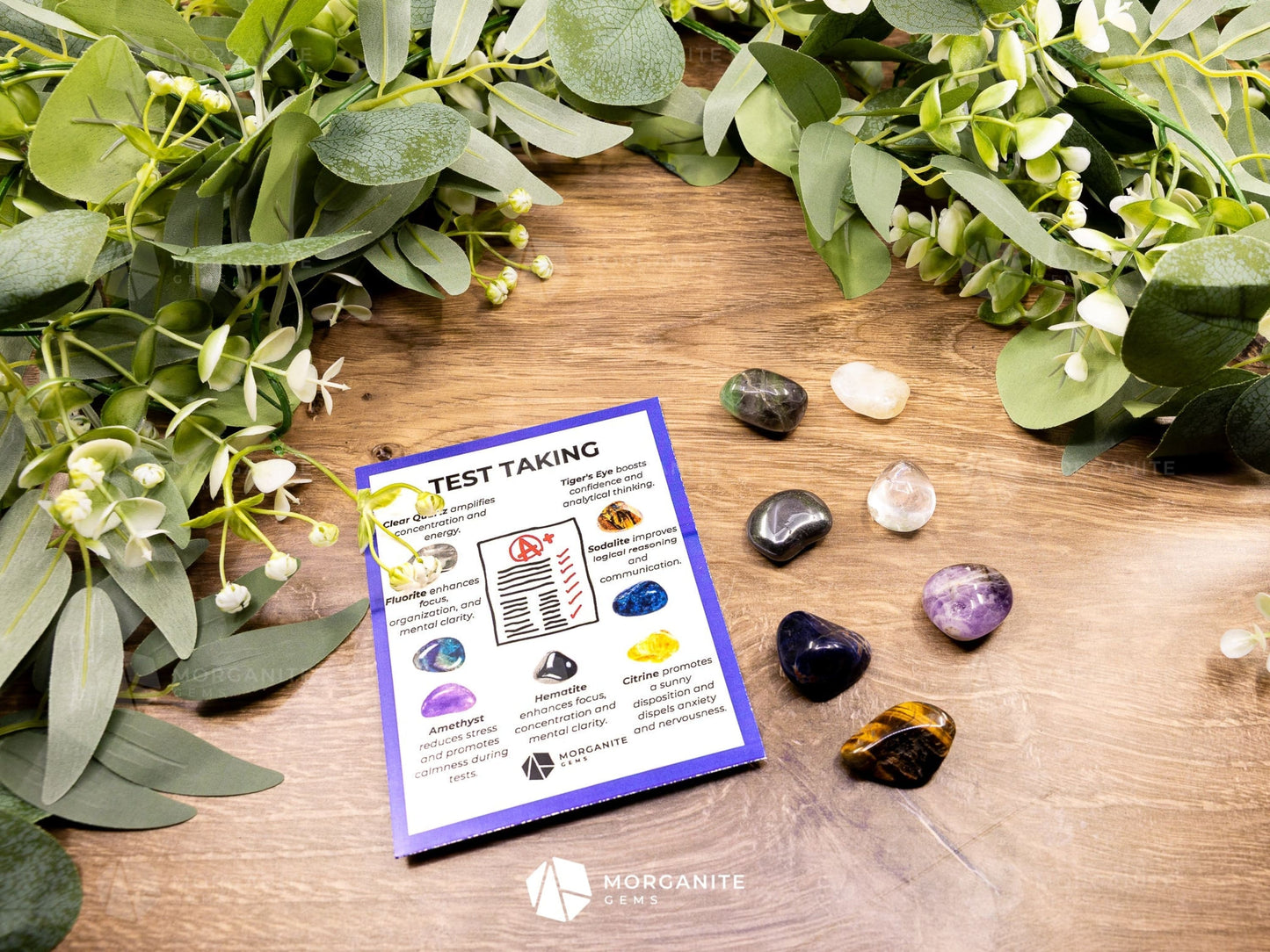 Test Taking Crystal Set – Focus Calm and Mental Clarity