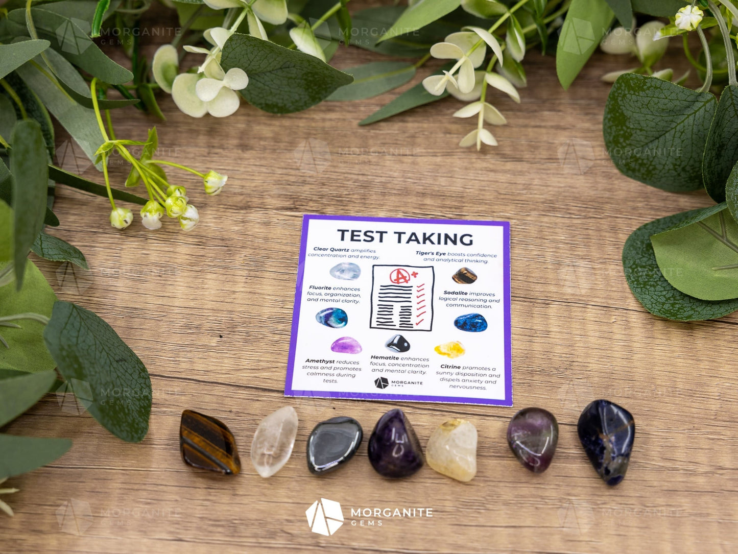 Test Taking Crystal Set – Focus Calm and Mental Clarity - Mini