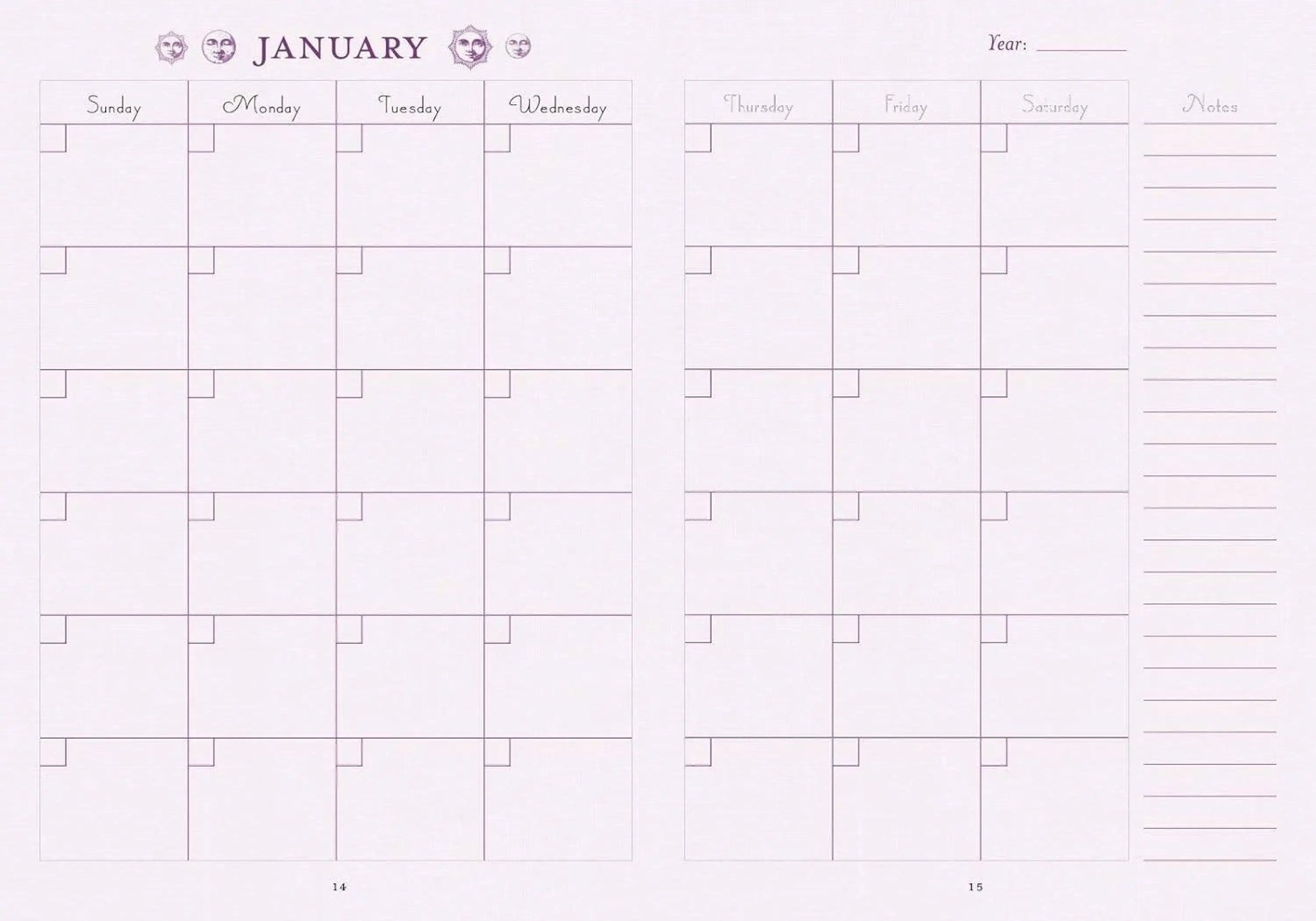 The Good Witch's Perpetual Planner by Shawn Robbins-Morganite Gems