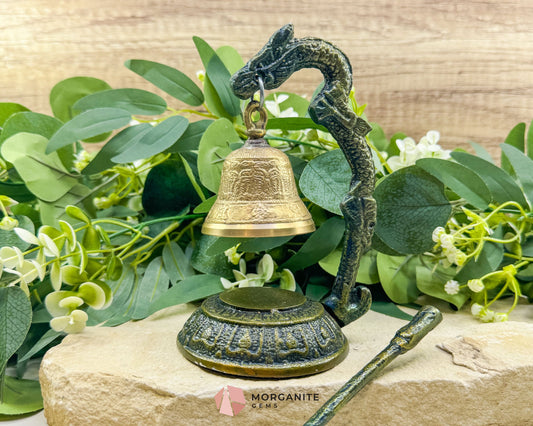Tibetan Dragon Temple Meditation Gong – 7″ Brass Dragon Gong - Home & Living