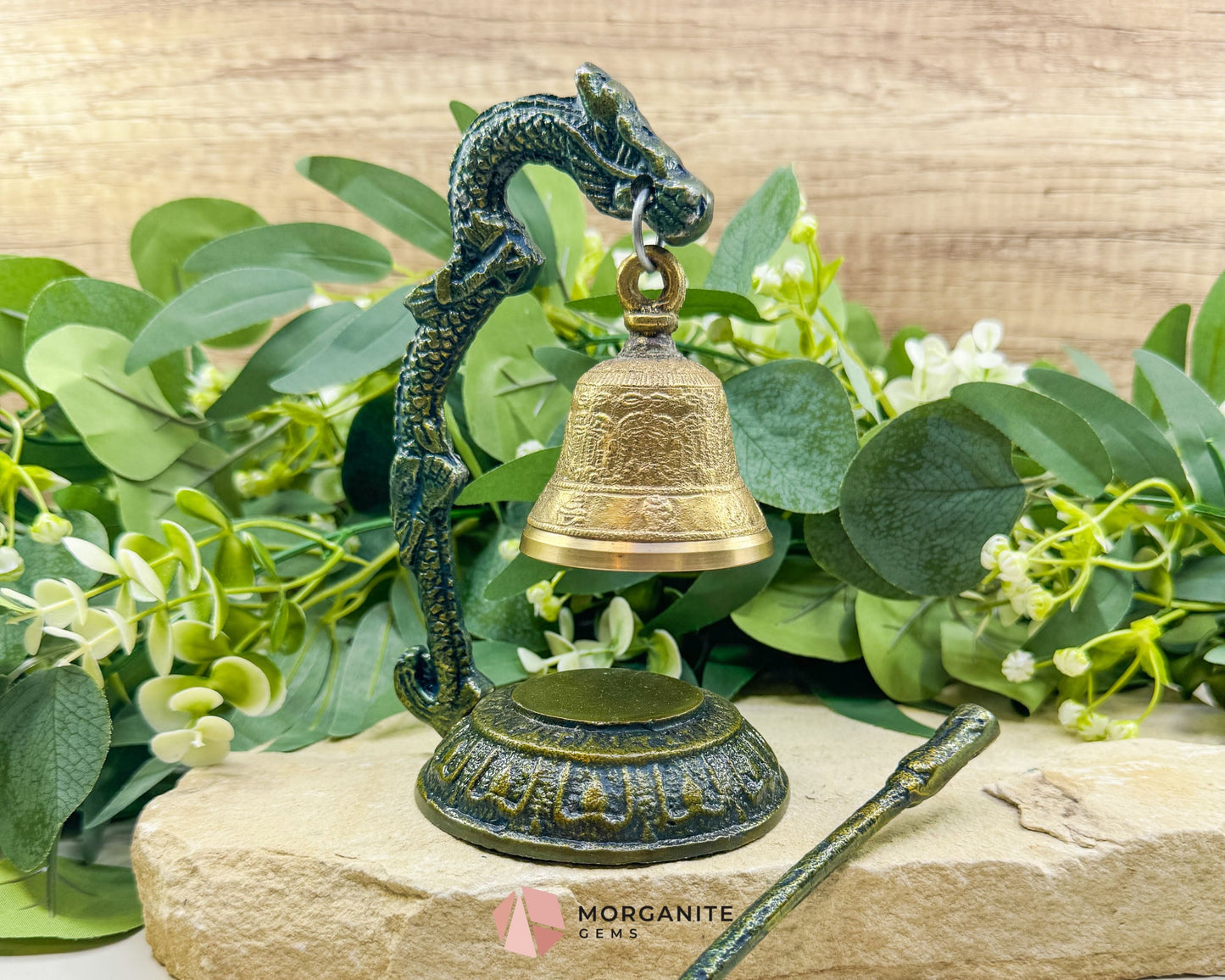 Tibetan Dragon Temple Meditation Gong – 7″ Brass Dragon Gong - Home & Living
