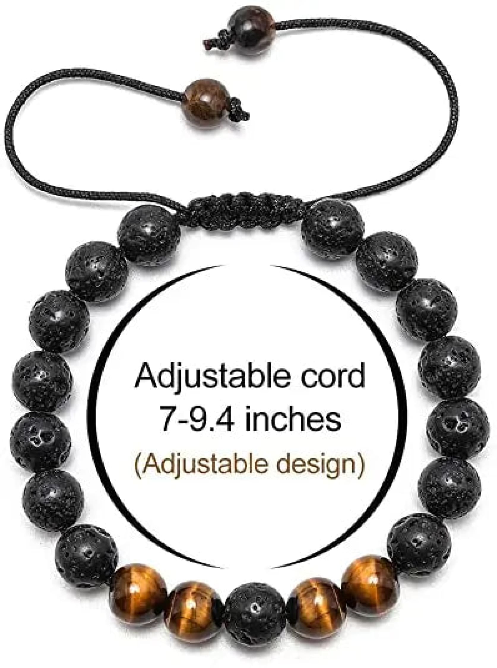 Tiger's Eye Adjustable Bracelet-Morganite Gems