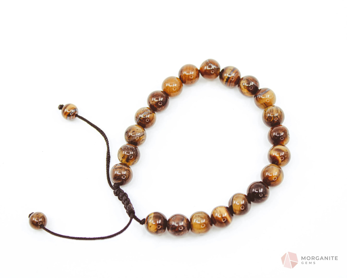 Tiger's Eye Adjustable Bracelet-Morganite Gems