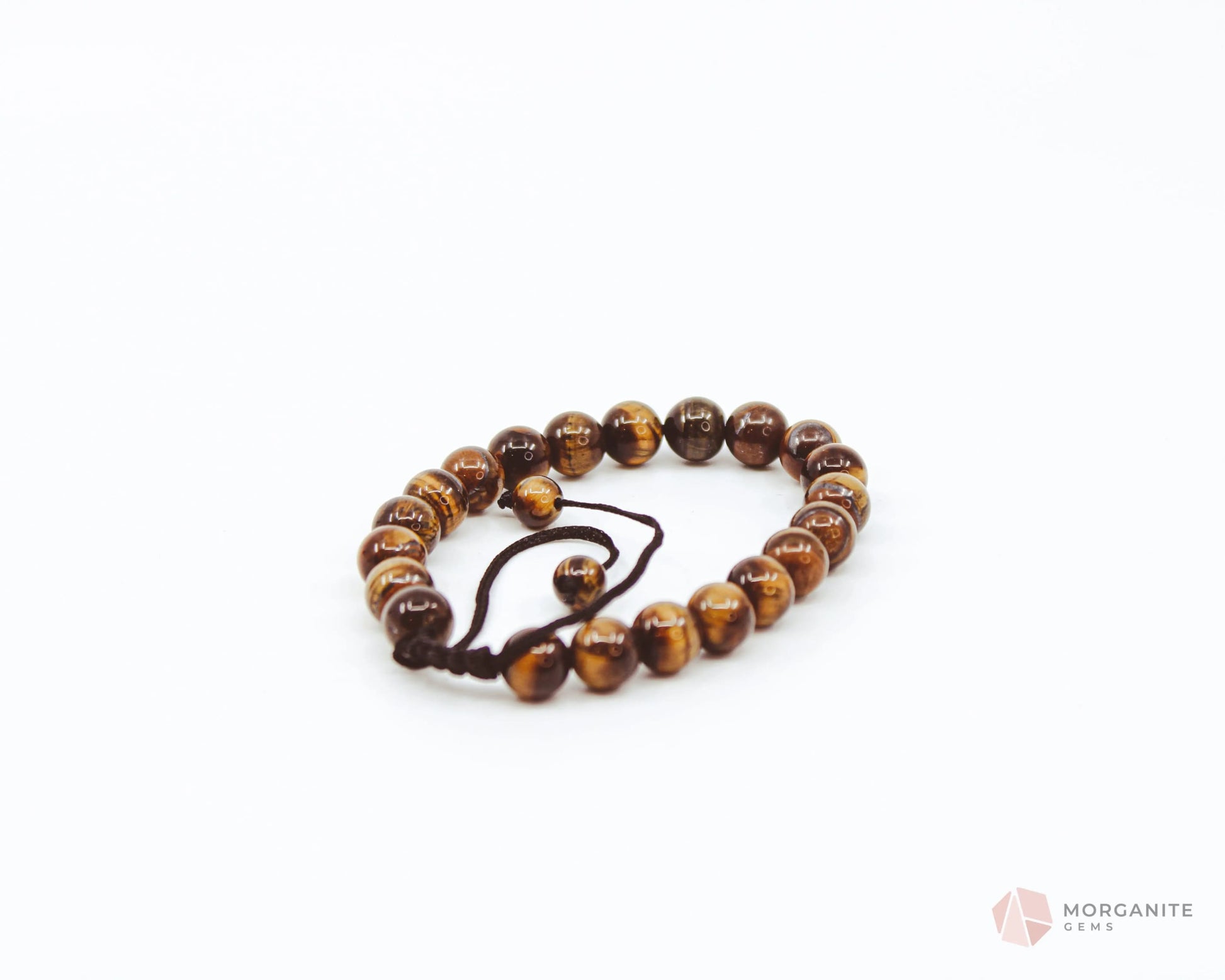 Tiger's Eye Adjustable Bracelet-Morganite Gems