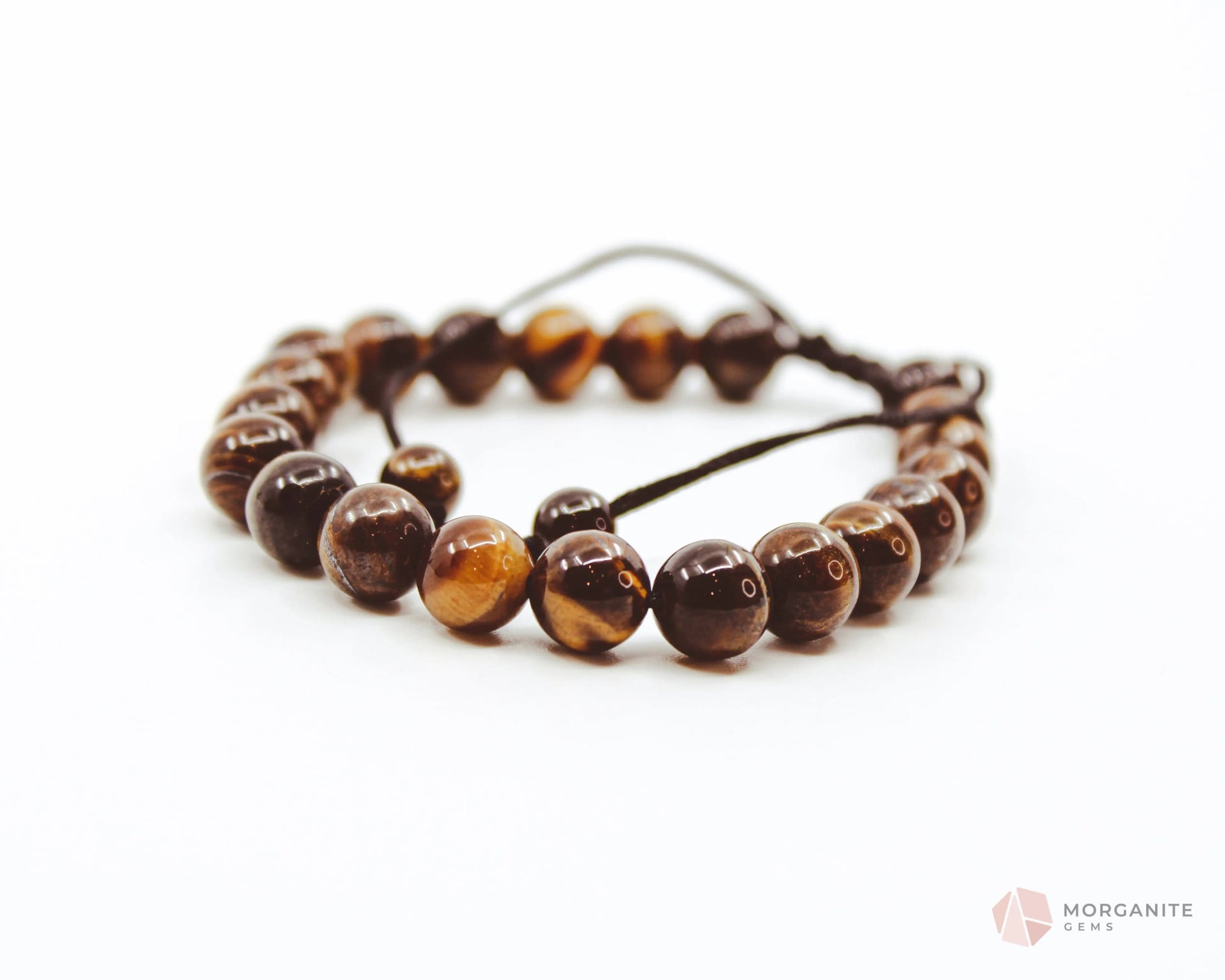 Tiger's Eye Adjustable Bracelet-Morganite Gems