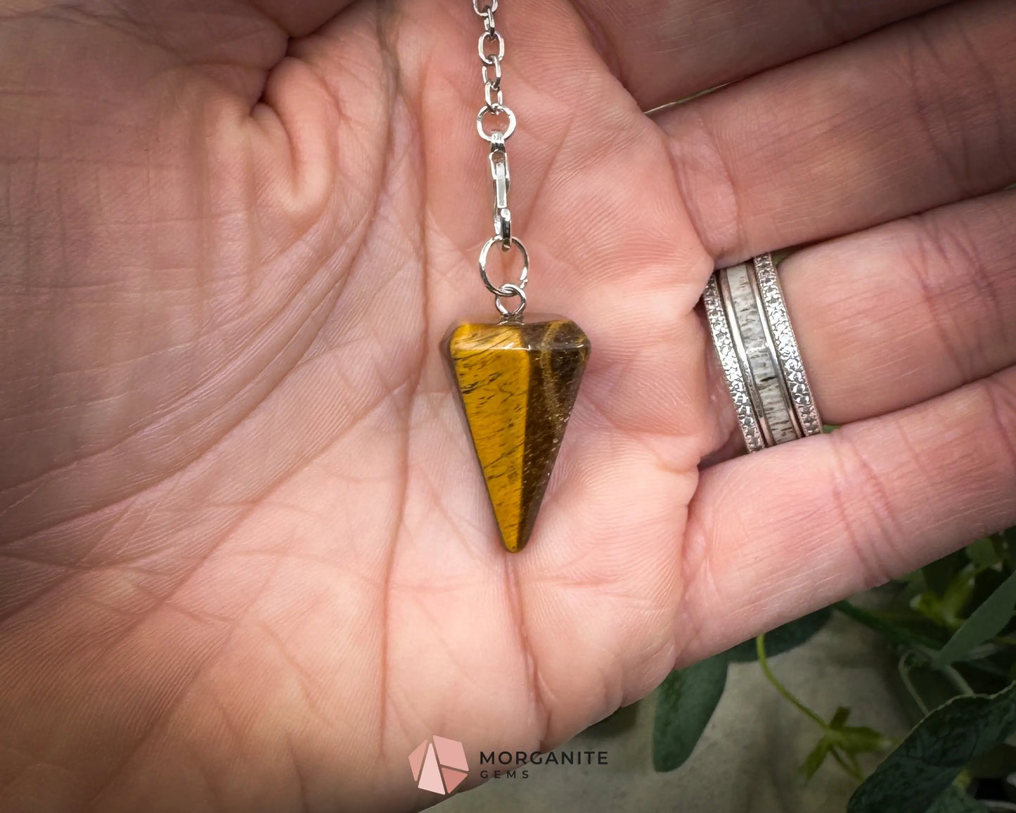 Tiger’s Eye Pendulum for Clarity Focus & Strength - Mini - Metaphysical Crystals