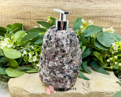 Tourmaline Quartz Soap Dispenser #4 – Handcrafted Natural Crystal Dispenser for Elegant Home Decor - Metaphysical