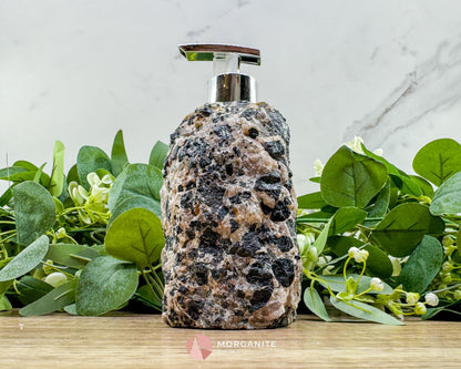 Tourmaline Quartz Soap Dispenser #5 – Handcrafted Natural Crystal Dispenser for Elegant Home Decor - Metaphysical