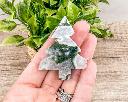 Unique Moss Agate Pine Tree Carvings – Each One-of-a-Kind-Morganite Gems