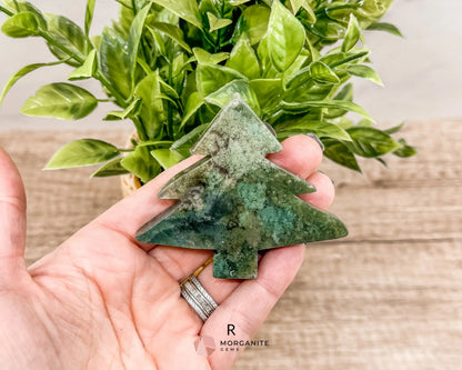 Unique Moss Agate Pine Tree Carvings – Each One-of-a-Kind-Morganite Gems