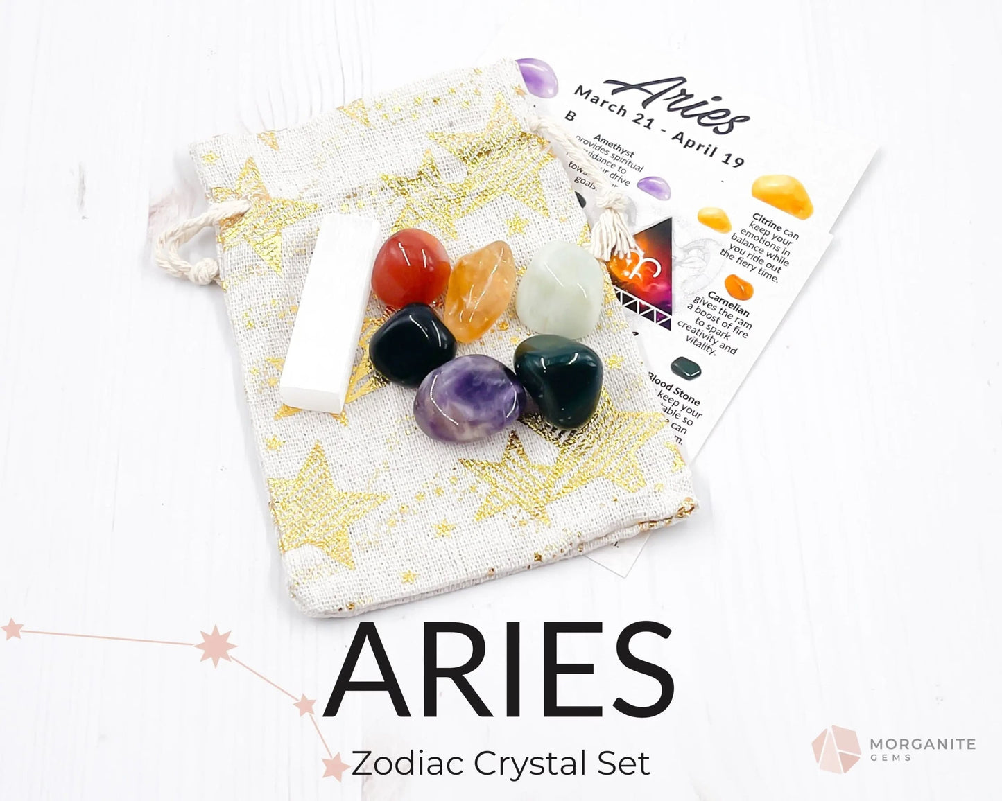 Aries Crystal Kit-Morganite Gems