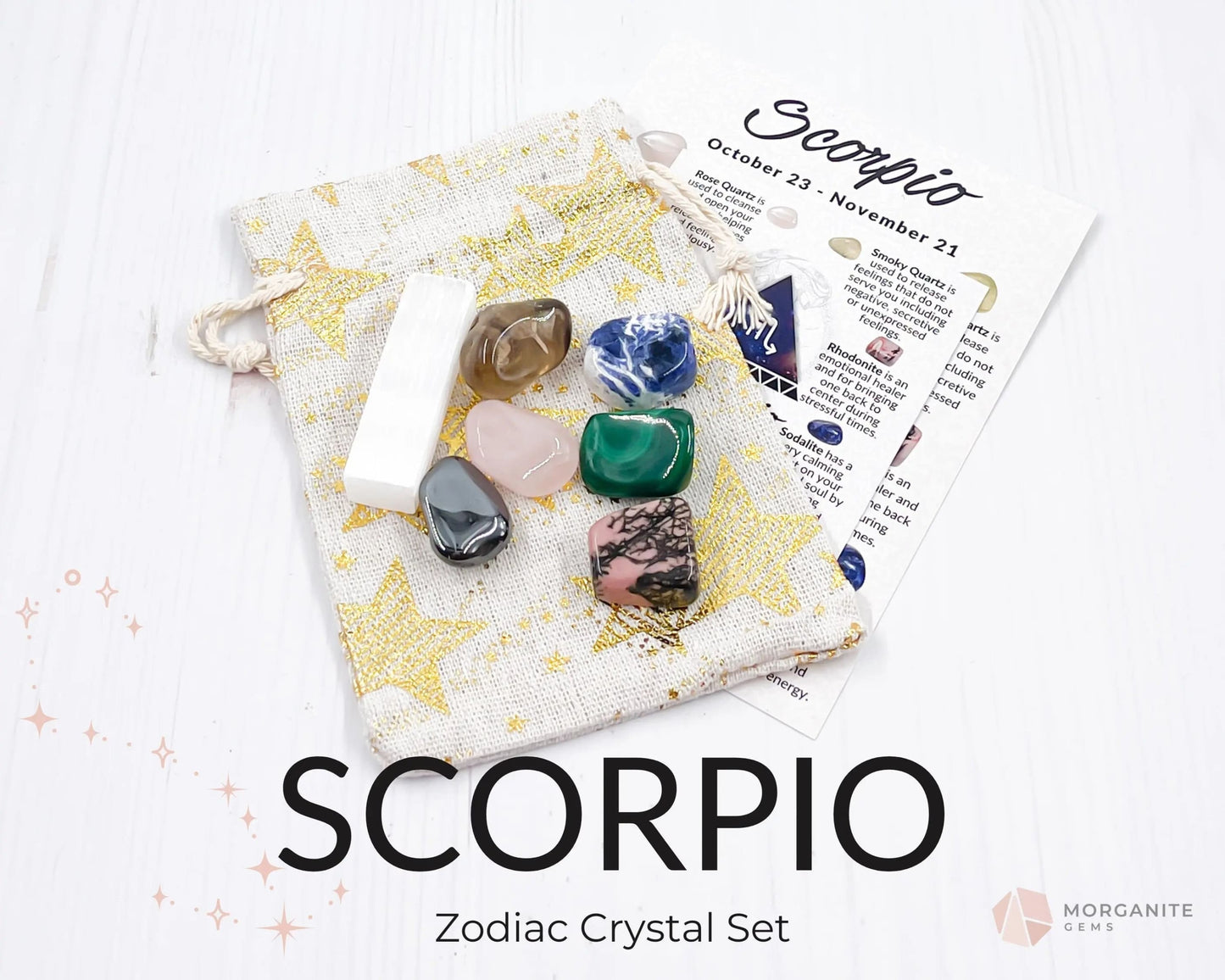 Scorpio Crystal Set-Morganite Gems