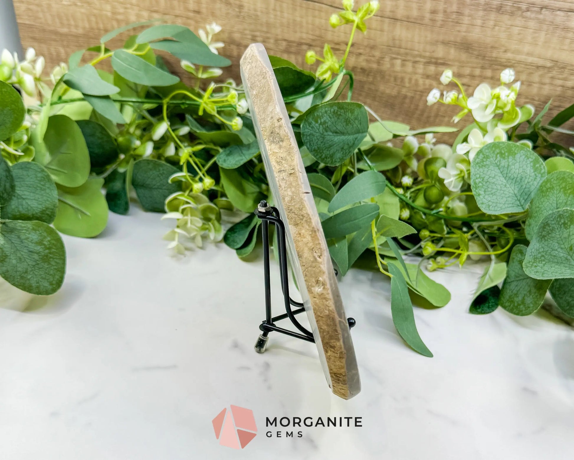 Utah Septarian ’Dragon Stone’ Geode Slice No. 1 – 8.75’’ Polished Local Specimen for Grounding & Protection