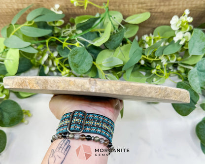 Utah Septarian ’Dragon Stone’ Geode Slice No. 6 (2.5lb) – 9.25’’ Polished Local Specimen for Grounding & Protection