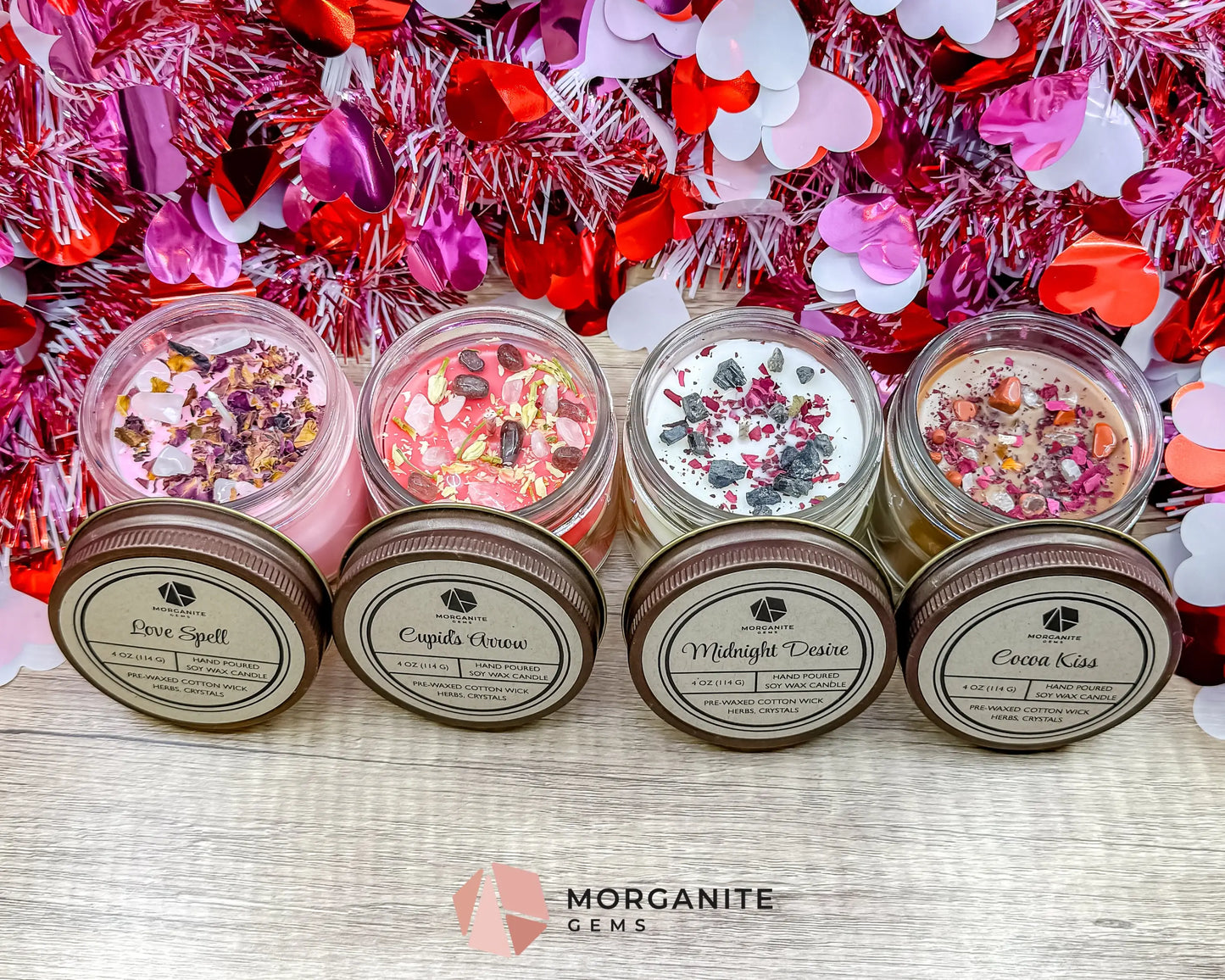 Valentine’s Candle Collection – Hand-Poured Soy Candles - Container Candles