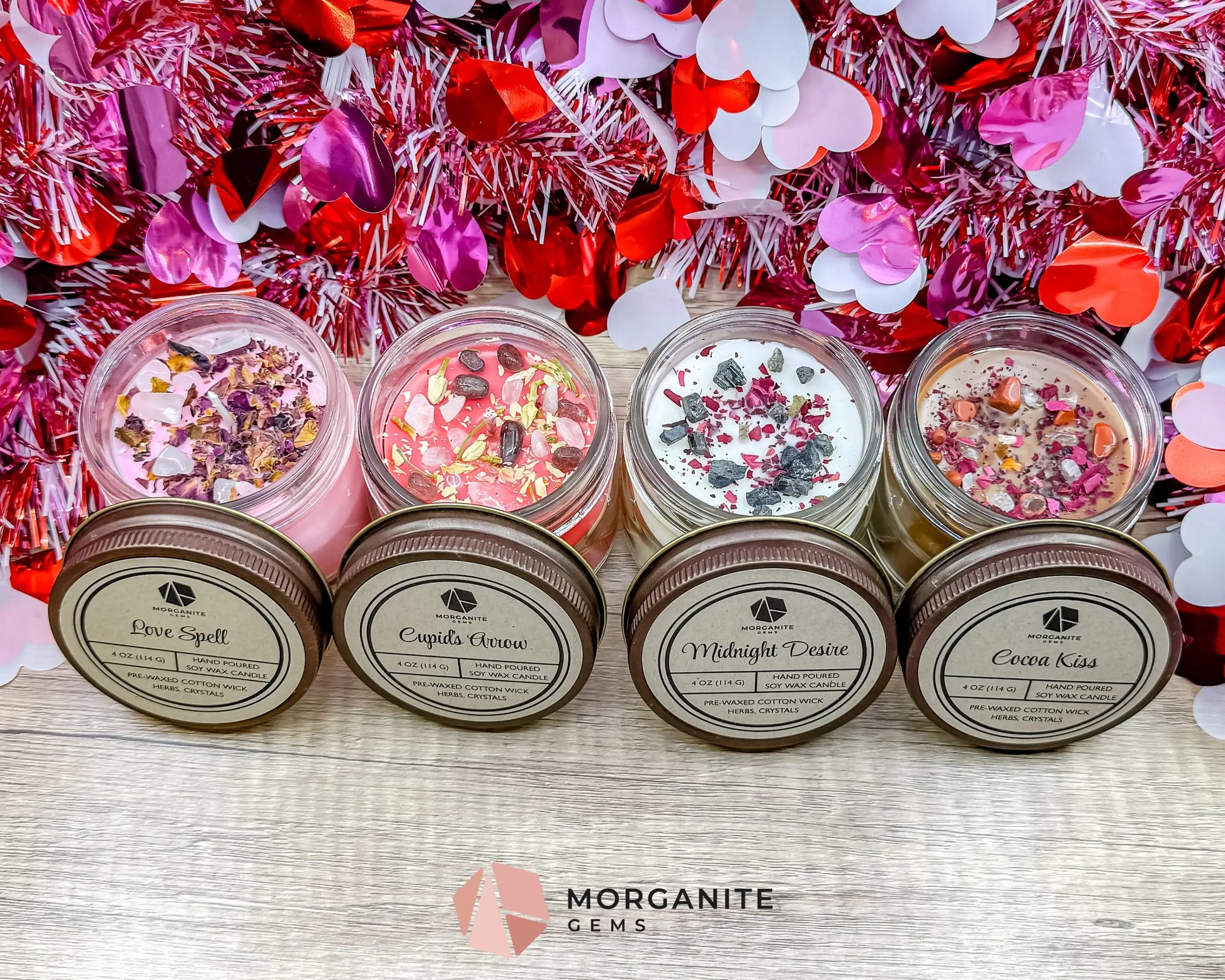 Valentine’s Candle Collection – Hand-Poured Soy Candles - Container Candles