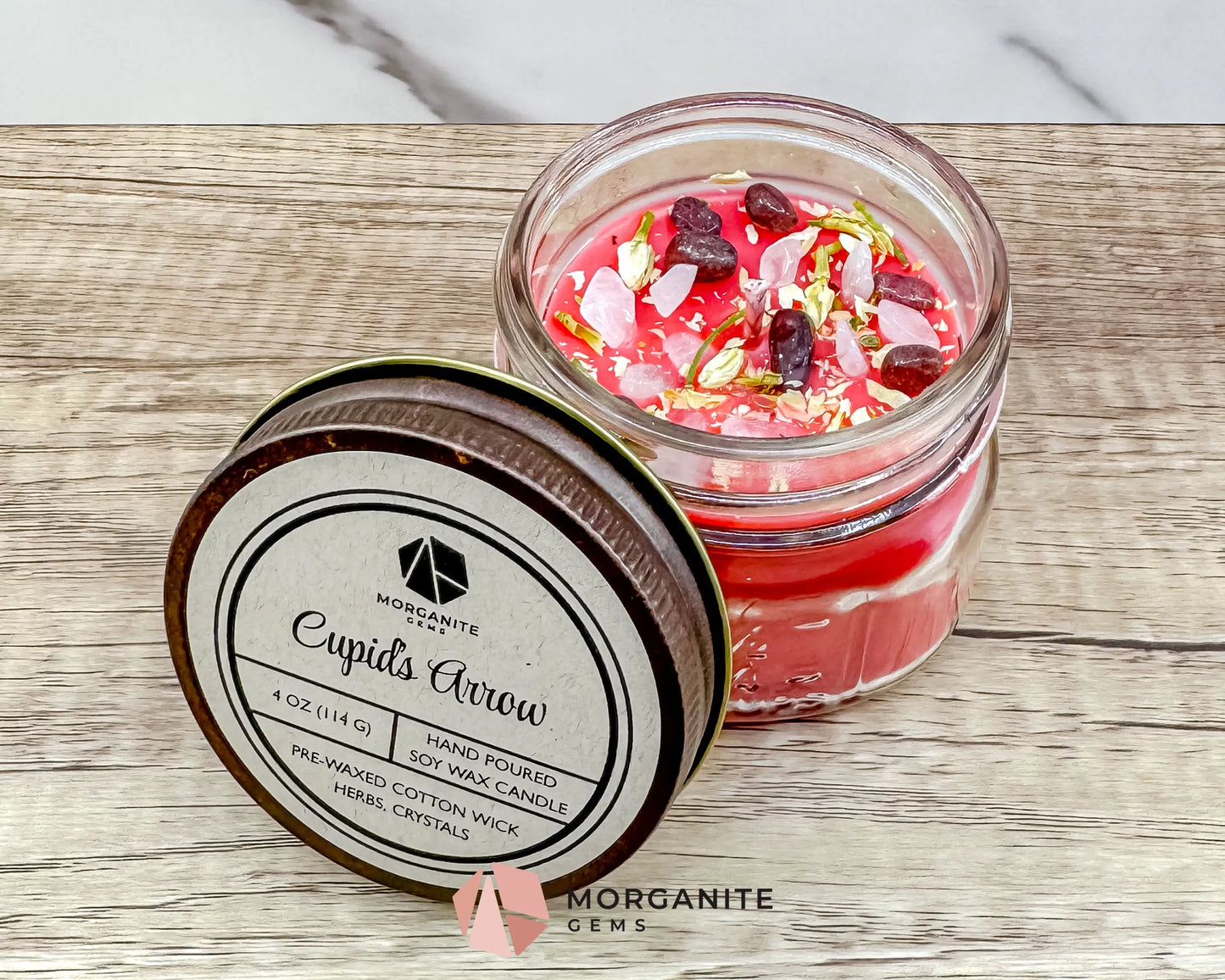 Valentine’s Candle Collection – Hand-Poured Soy Candles - Cupid’s Arrow - Container Candles