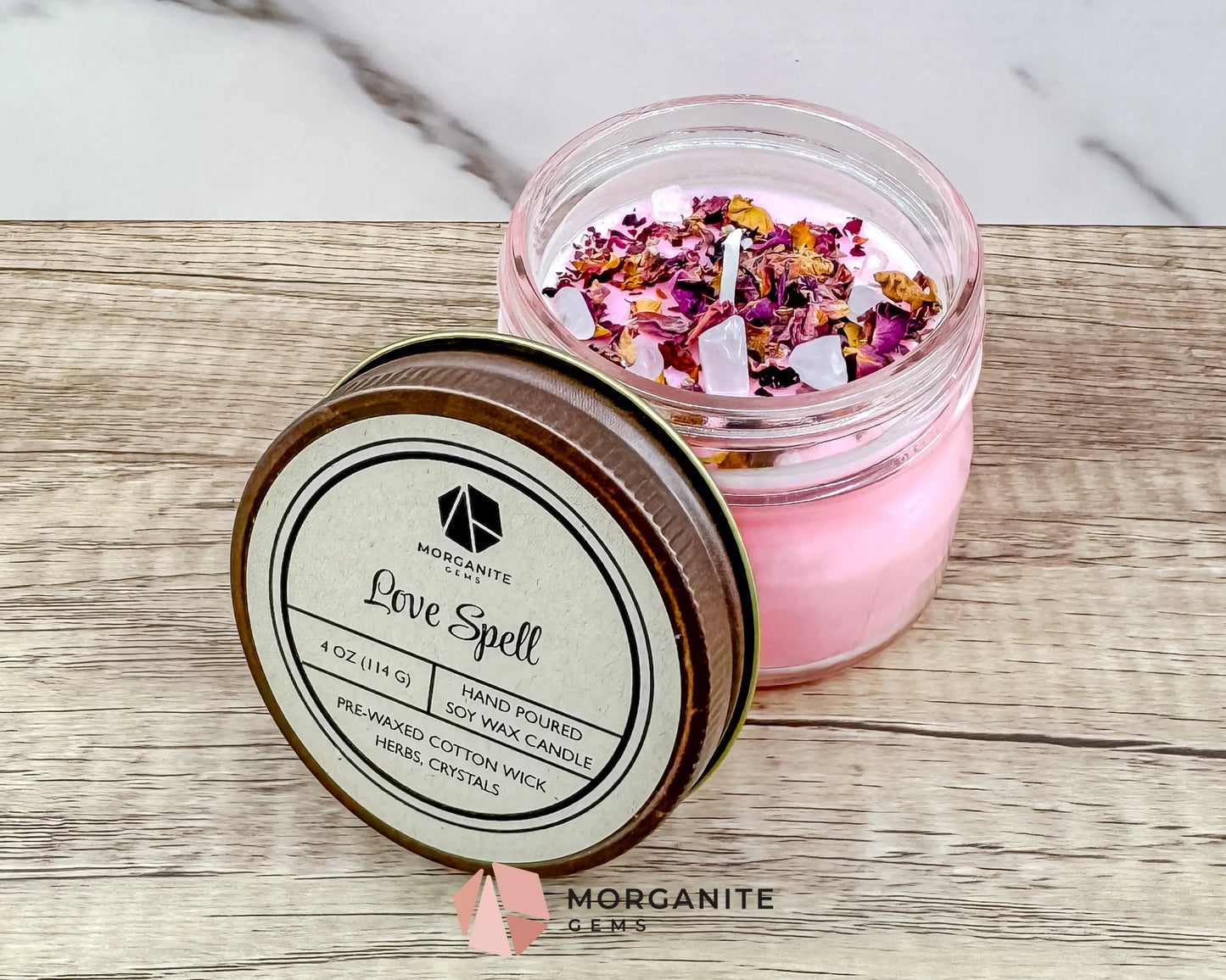 Valentine’s Candle Collection – Hand-Poured Soy Candles - Love Spell - Container Candles