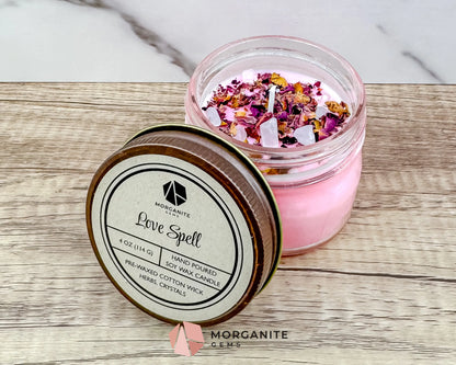 Valentine’s Candle Collection – Hand-Poured Soy Candles - Love Spell - Container Candles