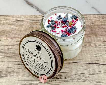 Valentine’s Candle Collection – Hand-Poured Soy Candles - Midnight Desire - Container Candles