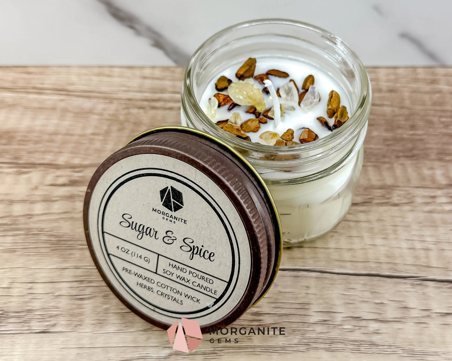Valentine’s Candle Collection – Hand-Poured Soy Candles - Sugar and Spice - Container Candles