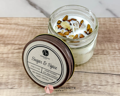 Valentine’s Candle Collection – Hand-Poured Soy Candles - Sugar and Spice - Container Candles