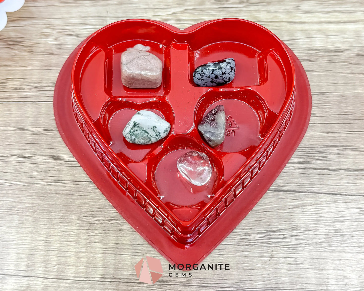 Valentine’s Crystal Mystery Box • Heart-Shaped Love Crystal Gift • Random Mixed Healing Crystals • Valentines Day