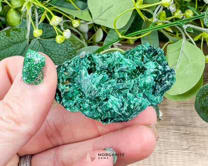Velvet Malachite Cluster – 66g Natural Crystal for Transformation Heart Healing & Collector Display - Metaphysical