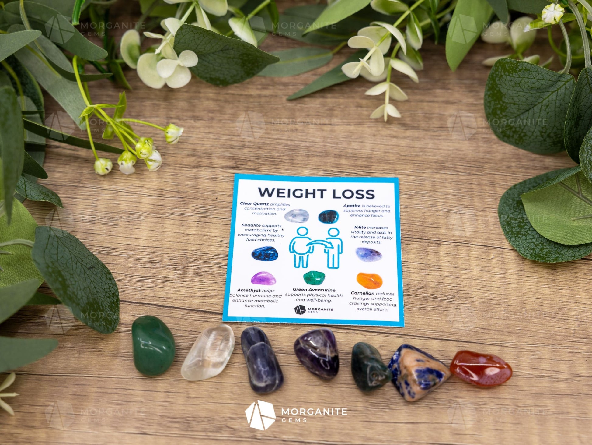 Weight Loss Crystal Set – Motivation Balance and Positive Energy - Mini