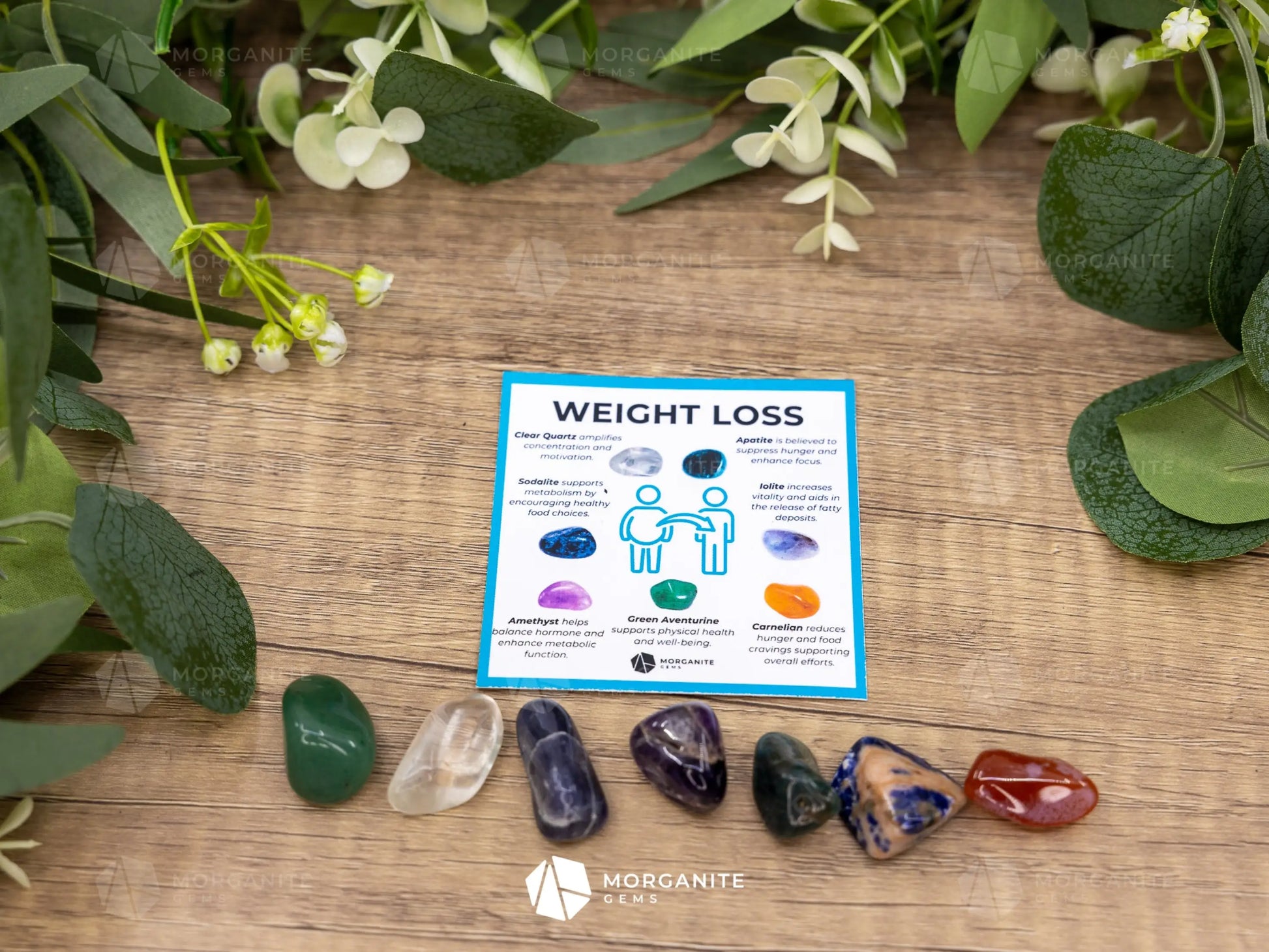 Weight Loss Crystal Set – Motivation Balance and Positive Energy - Mini