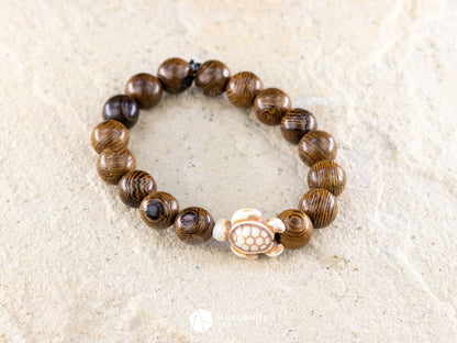 Wenge Wood Bracelet-Morganite Gems