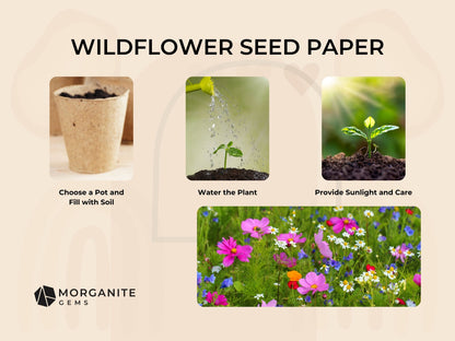 Wildflower Seed Paper Set-Morganite Gems