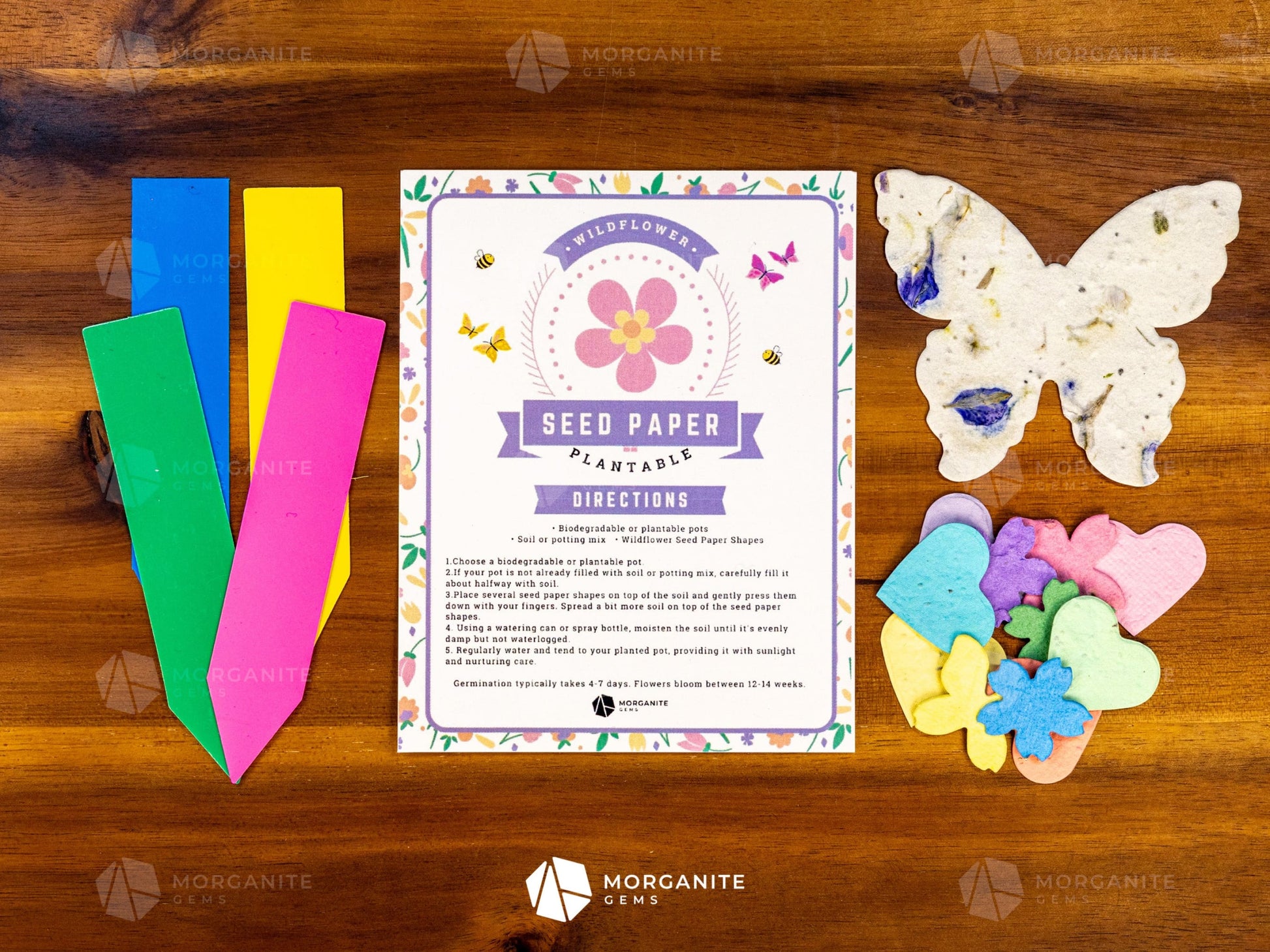 Wildflower Seed Paper Set-Morganite Gems