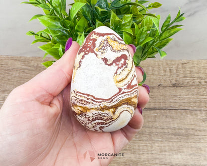 Wonderstone Egg 3" with Display Stand – Unique Natural Stone from Utah-Morganite Gems