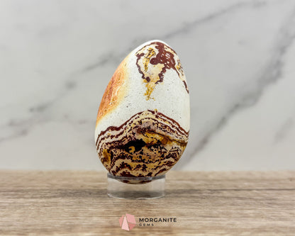 Wonderstone Egg 3" with Display Stand – Unique Natural Stone from Utah-Morganite Gems