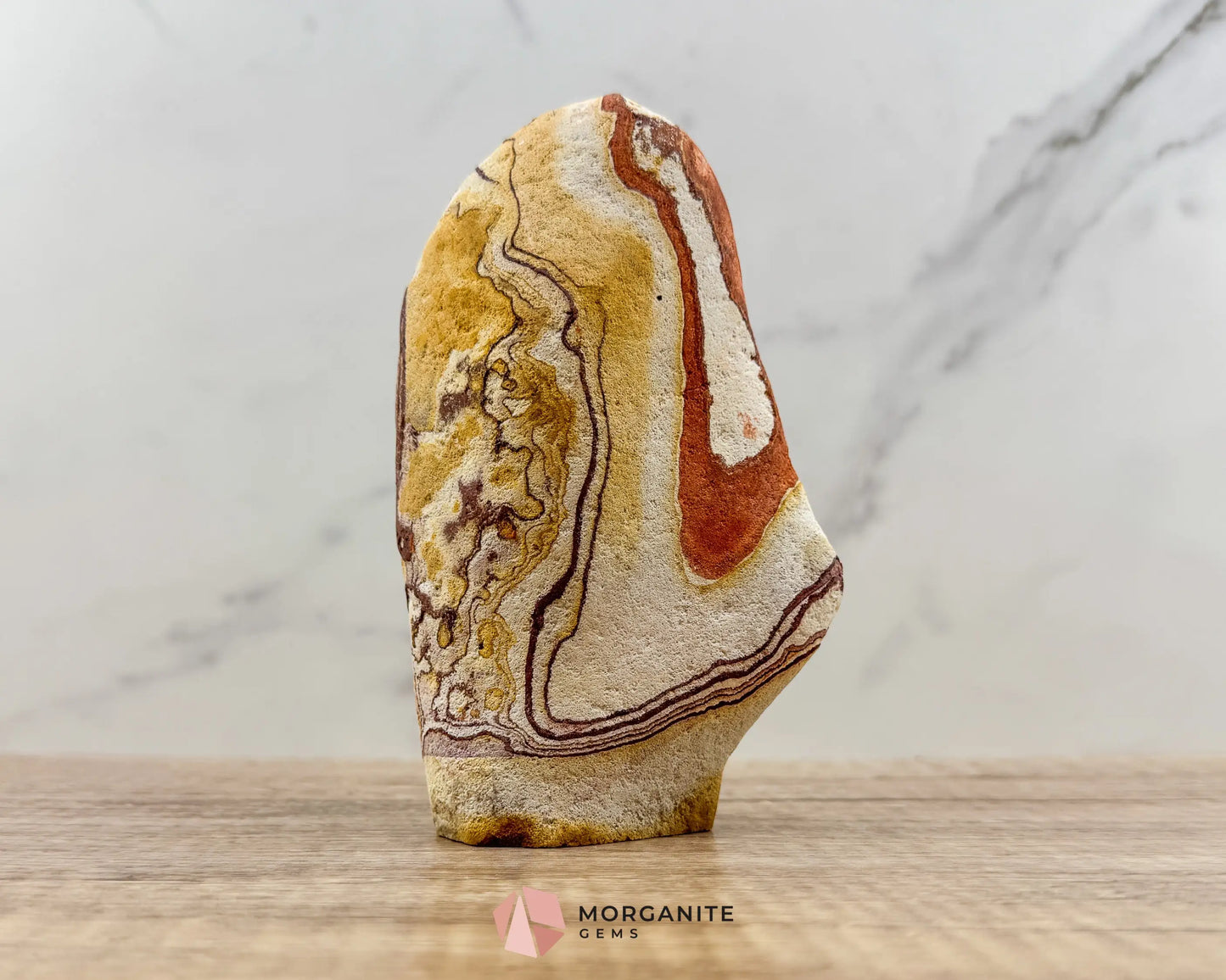 Wonderstone Freeform 6" – Handcrafted Natural Stone from Utah-Morganite Gems