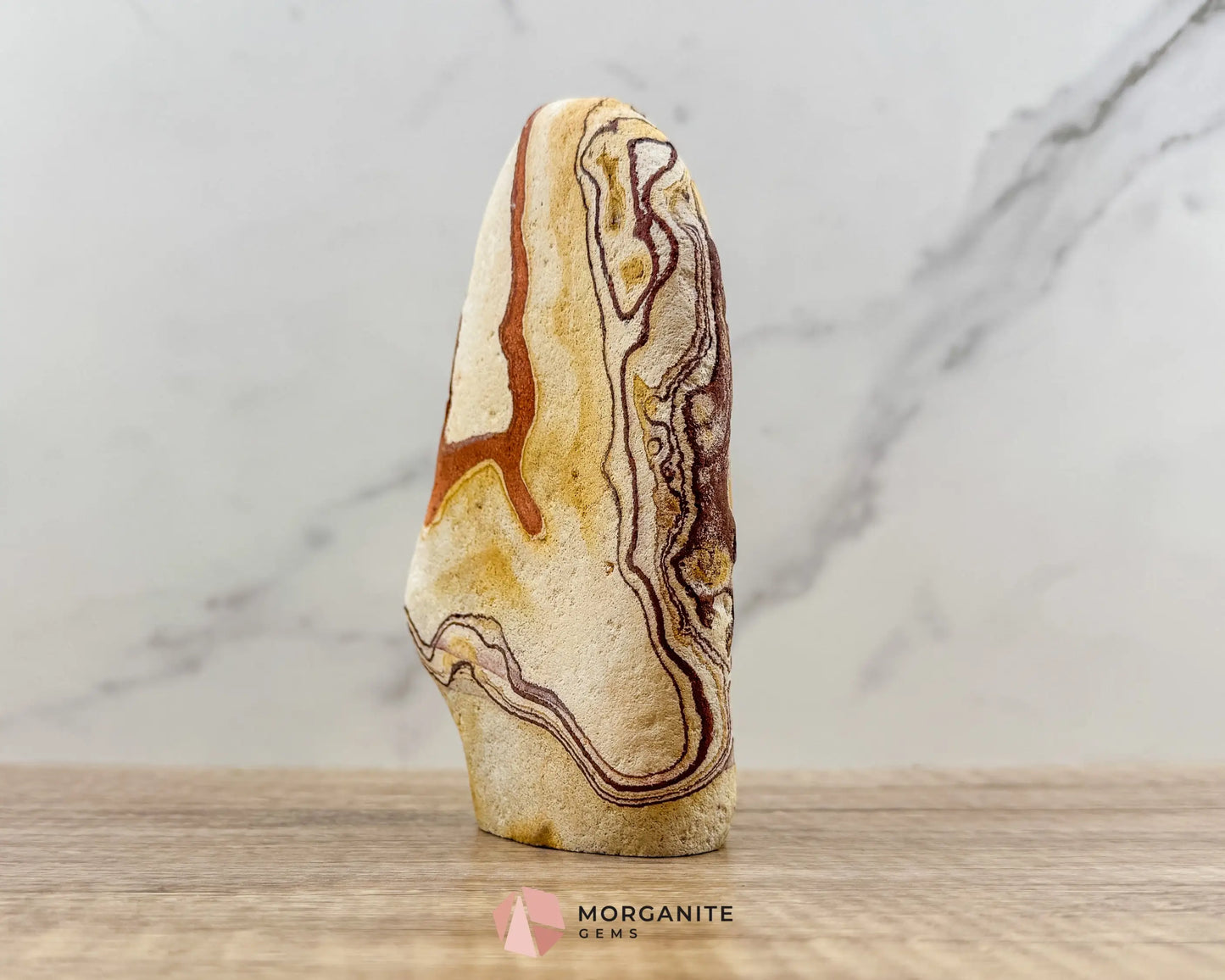 Wonderstone Freeform 6" – Handcrafted Natural Stone from Utah-Morganite Gems