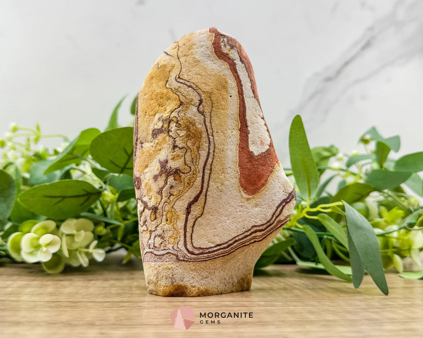 Wonderstone Freeform 6" – Handcrafted Natural Stone from Utah-Morganite Gems