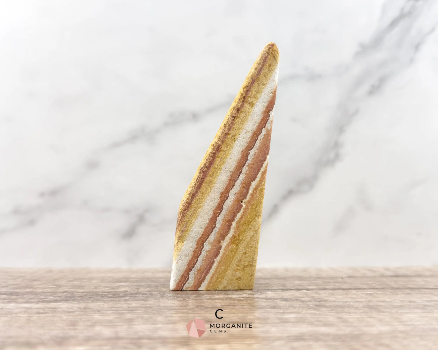 Wonderstone Freeform Standup – Unique Handcrafted Crystal from Utah-Morganite Gems