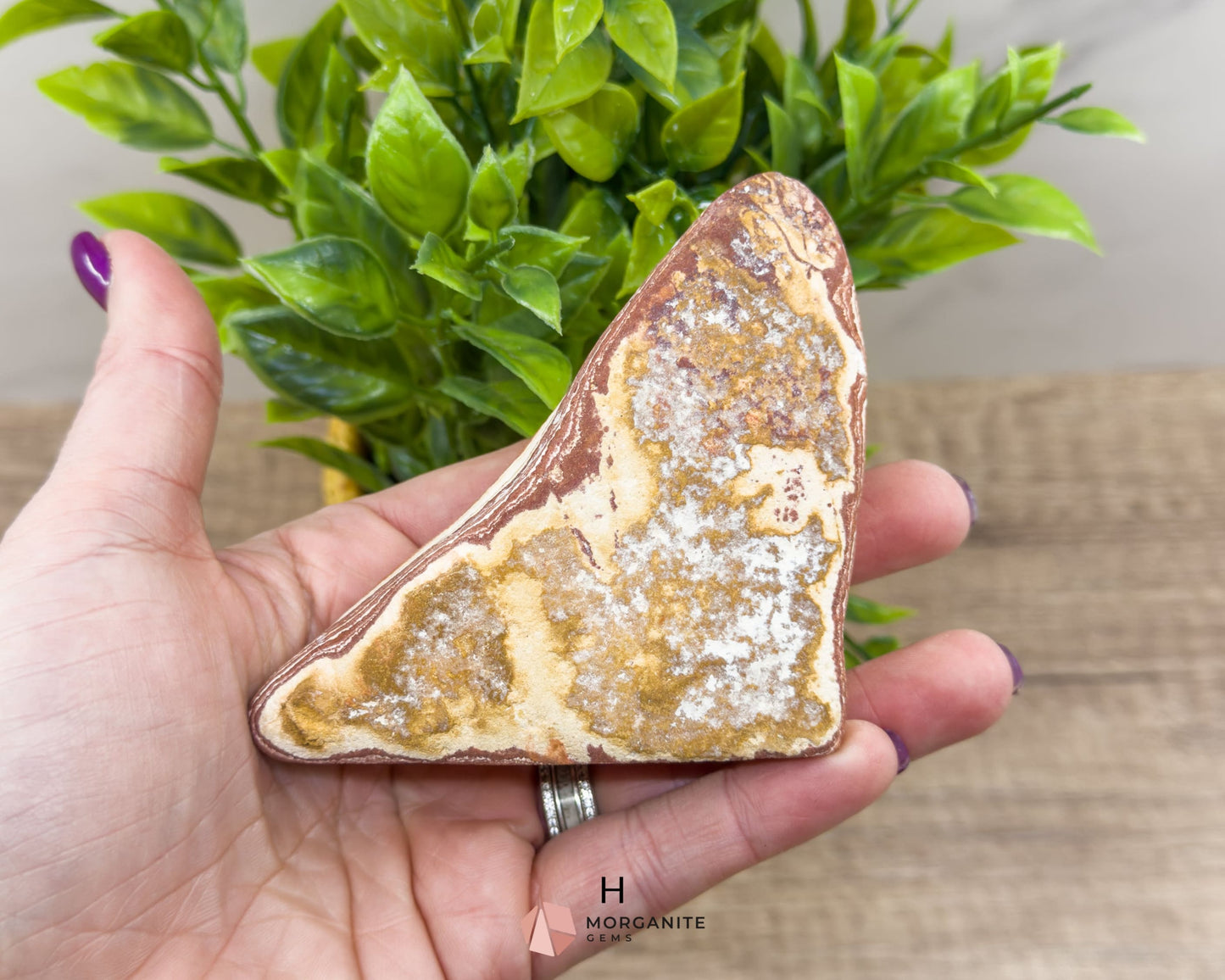 Wonderstone Freeform Standup – Unique Handcrafted Crystal from Utah-Morganite Gems