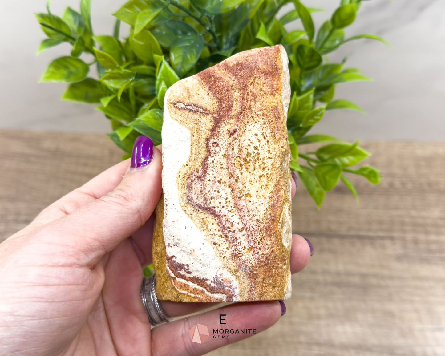 Wonderstone Freeform Standup – Unique Handcrafted Crystal from Utah-Morganite Gems