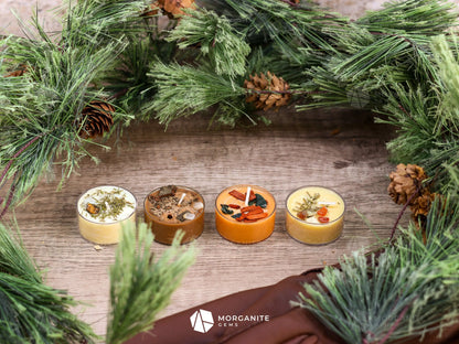 Woodsy Candles for Men-Morganite Gems