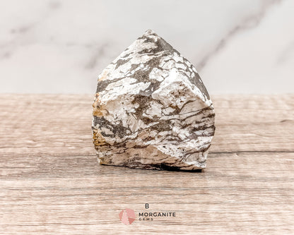 Zebra Jasper Cut Base Point with Polished Top – Grounding and Balancing Crystal for Strength and Protection-Morganite Gems